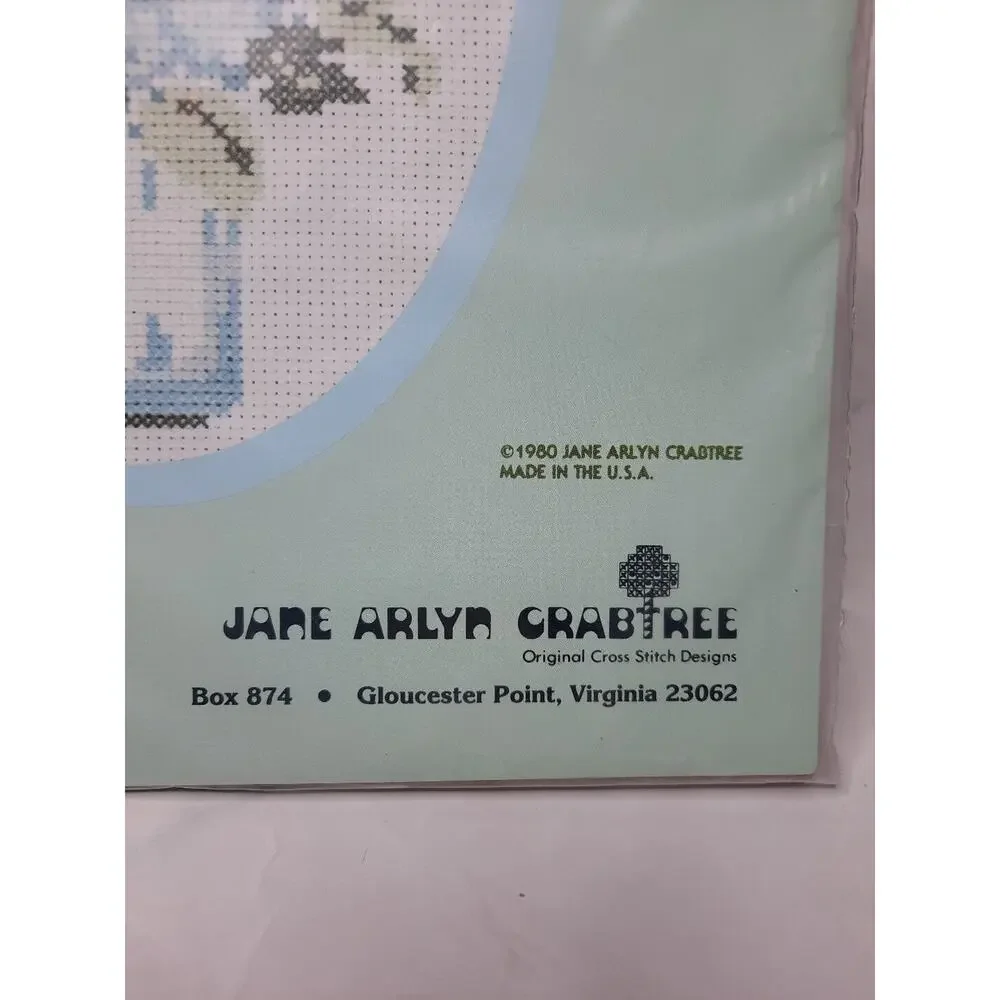 Vintage Jane Arlyn Crabtree Counted Cross Stitch Kit Morning Glories JCK 004